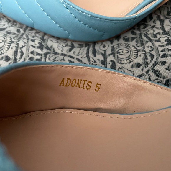 NWT Raid Quilted Sky Blue Slingback Pumps - Picture 13 of 16